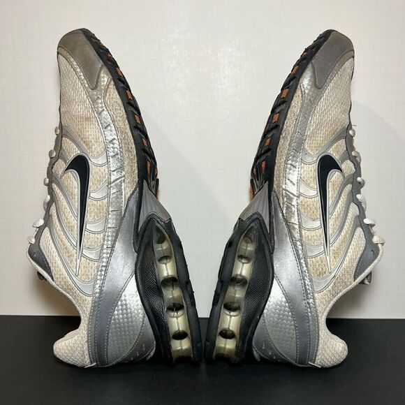 Mens NIKE Reax Run 3 Silver Athletic Shoes / Size 8.5 - Picture 6 of 9